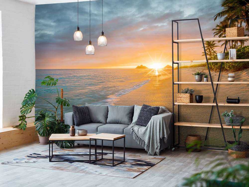 En strand på Hawaii