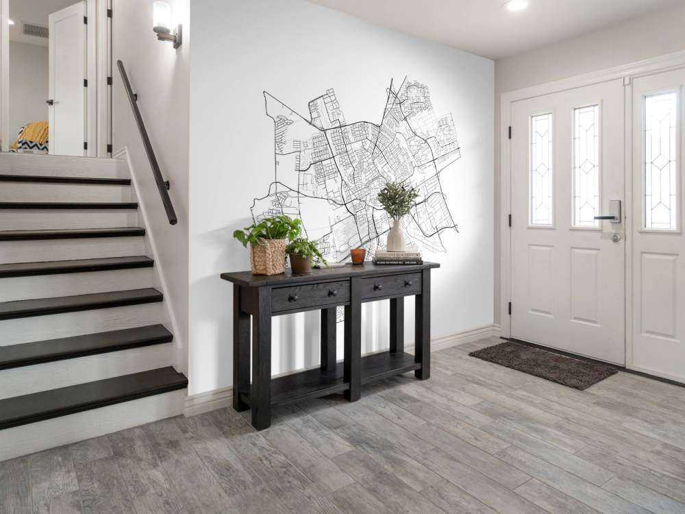 Kort over Groningen, hvid