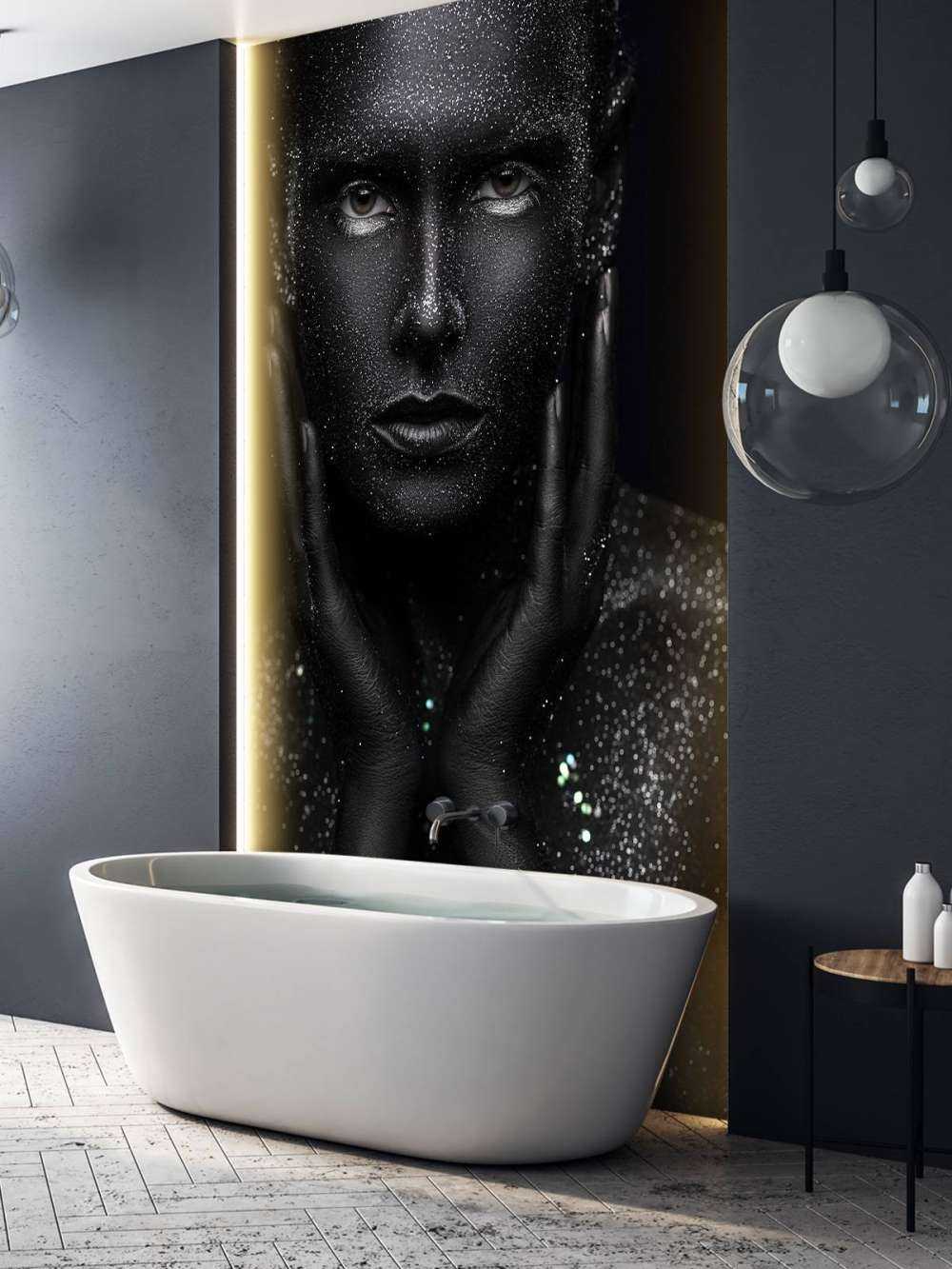 Kvinna med glitter
