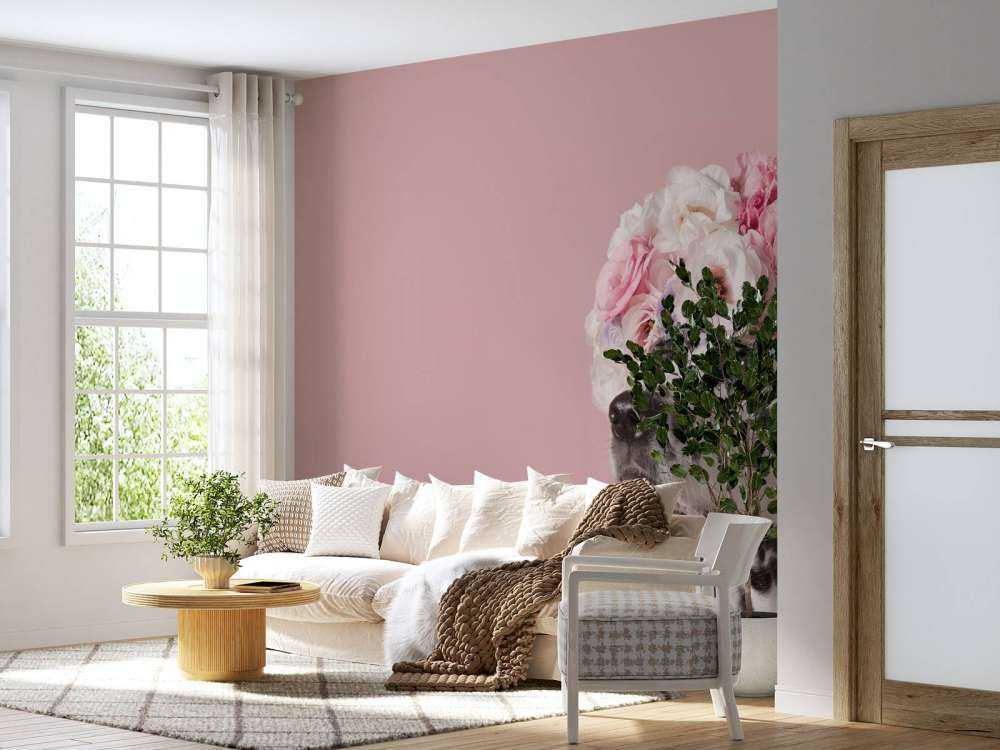 Dalmatinare med färgade blommor