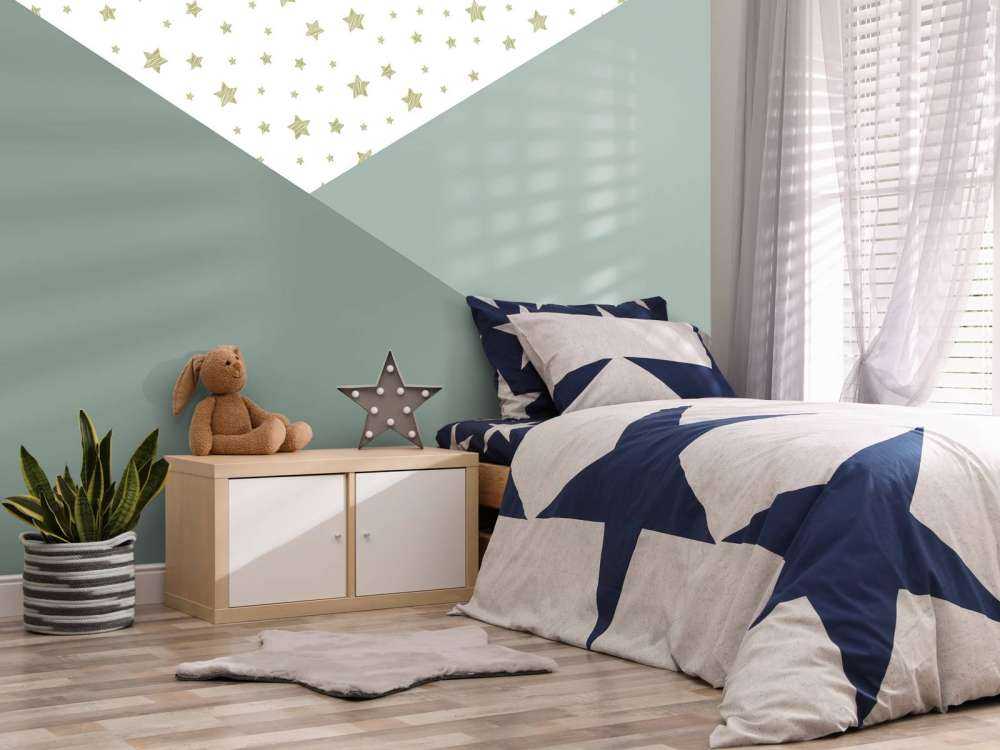 Gröna trianglar med stjärnor