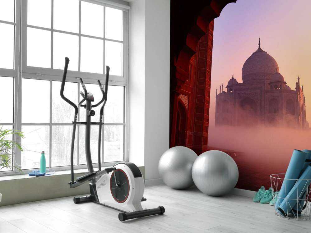 Taj Mahal vid soluppgång