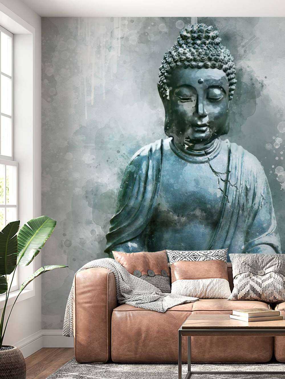 Buddha akvarell