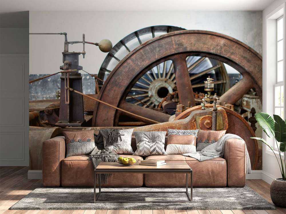 Del av en drivlina i en ångmaskin (B) 