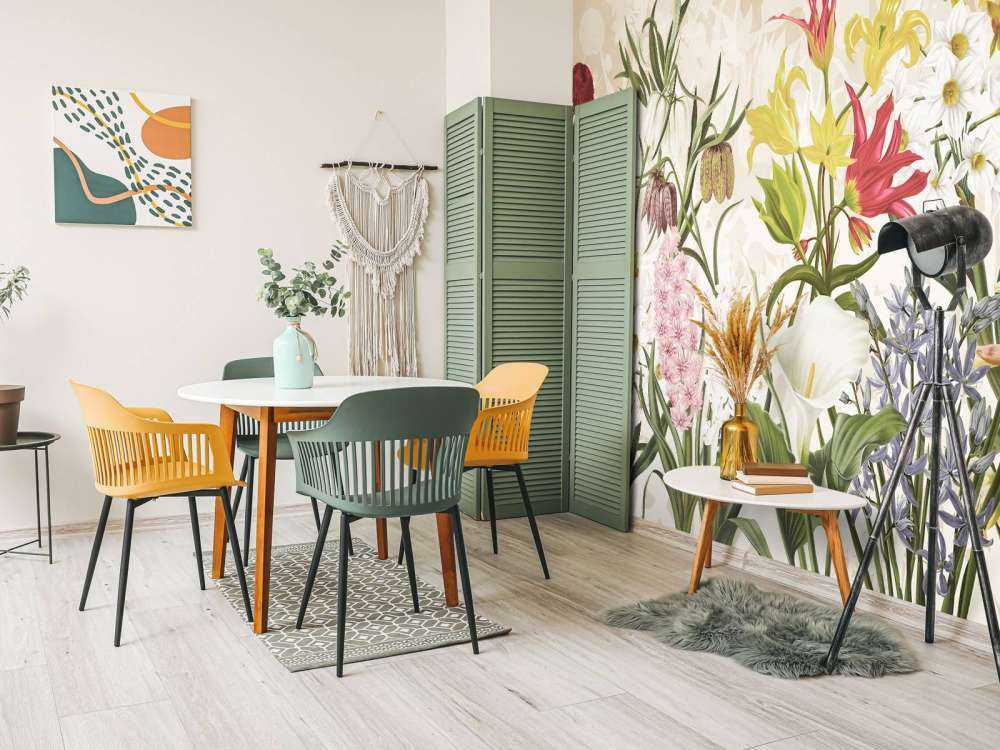 Vårblommor - Varm honungbeige