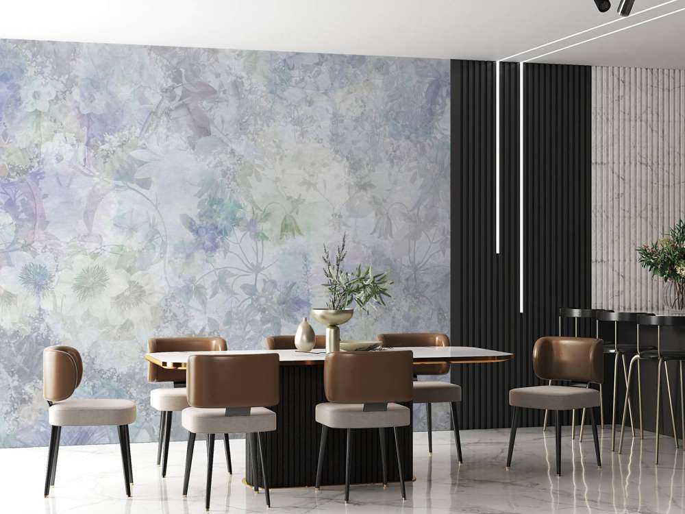 Vattenfärgs trädgård viol