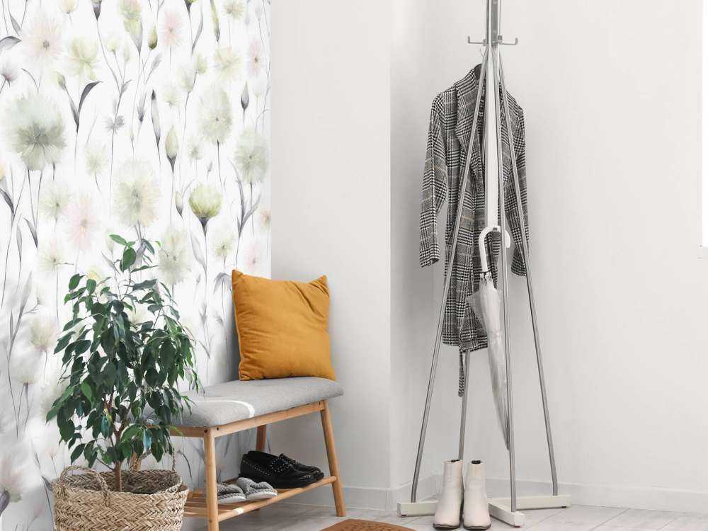 Kornblommor och fältgräs Grönt