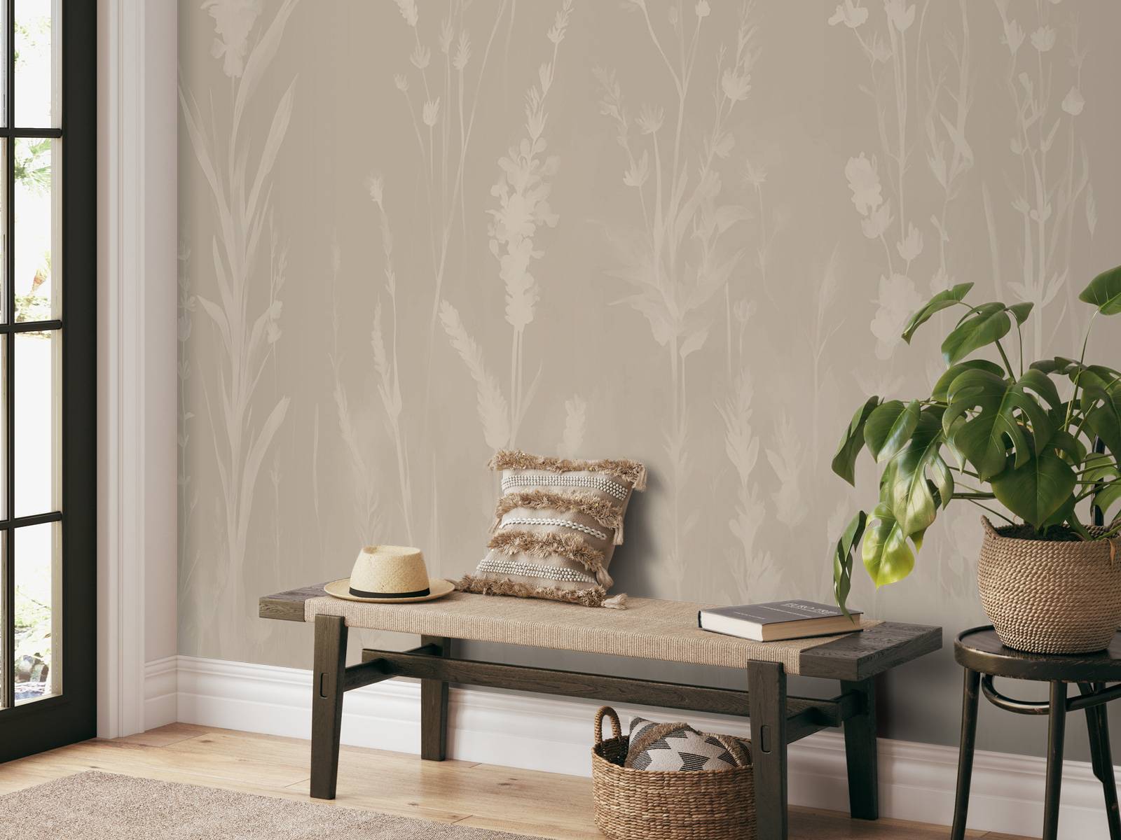 Lavendel Glänta Sömlös Taupe