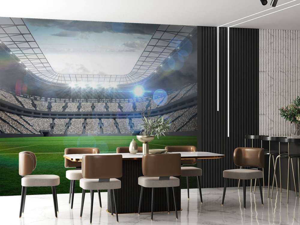 Stadion med öppet tak