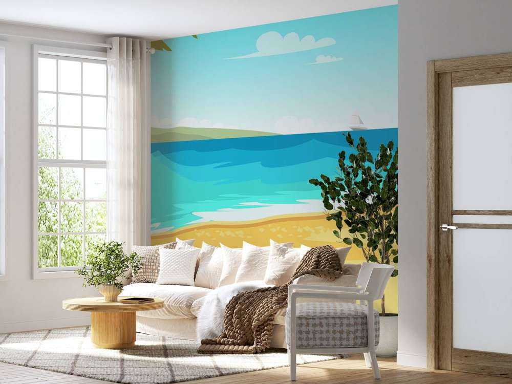 Vågig strand