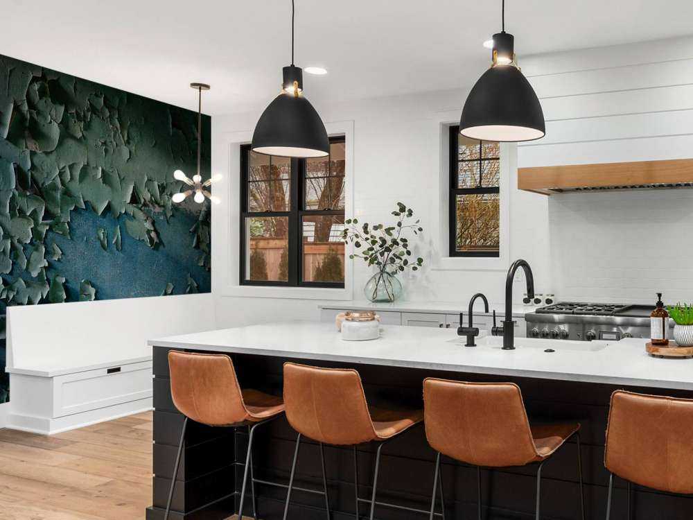 Vittrad målning på väggen