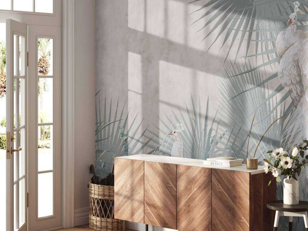 Påfåglar i tropikerna