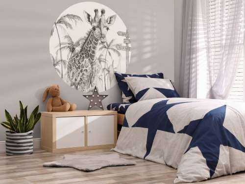 Giraffbebis i djungeln beige