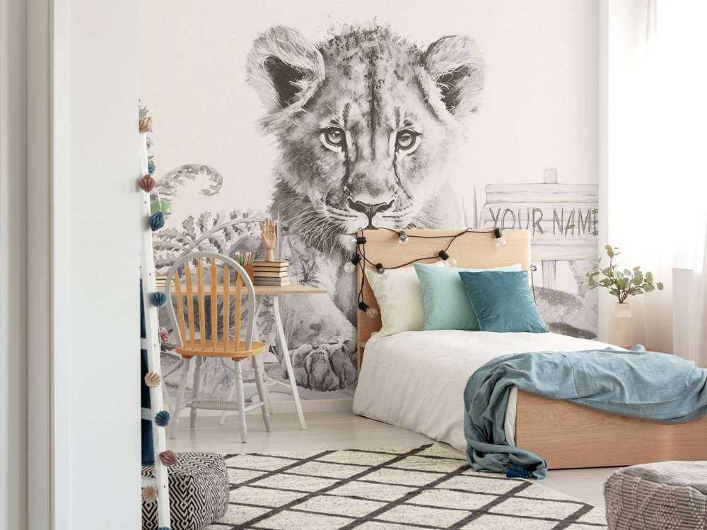 Lejonunge i djungeln beige