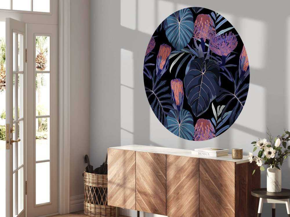 Mönster med tropiska växter