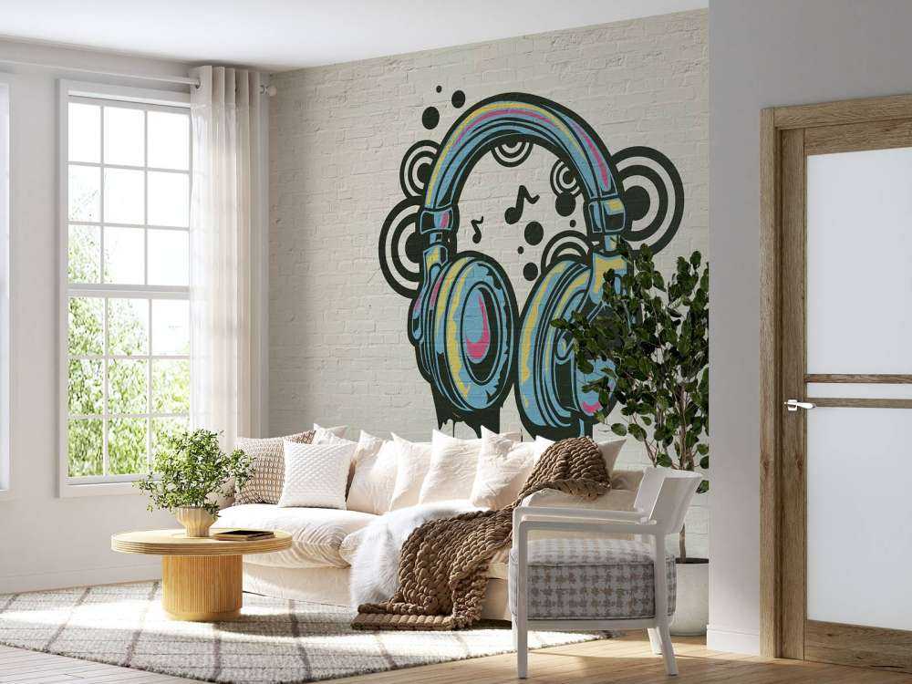 Graffiti-hörlurar