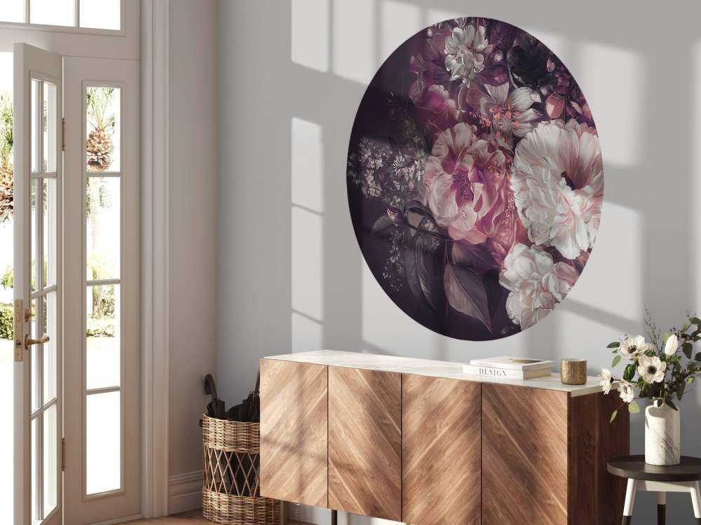 Bukett med lila röd