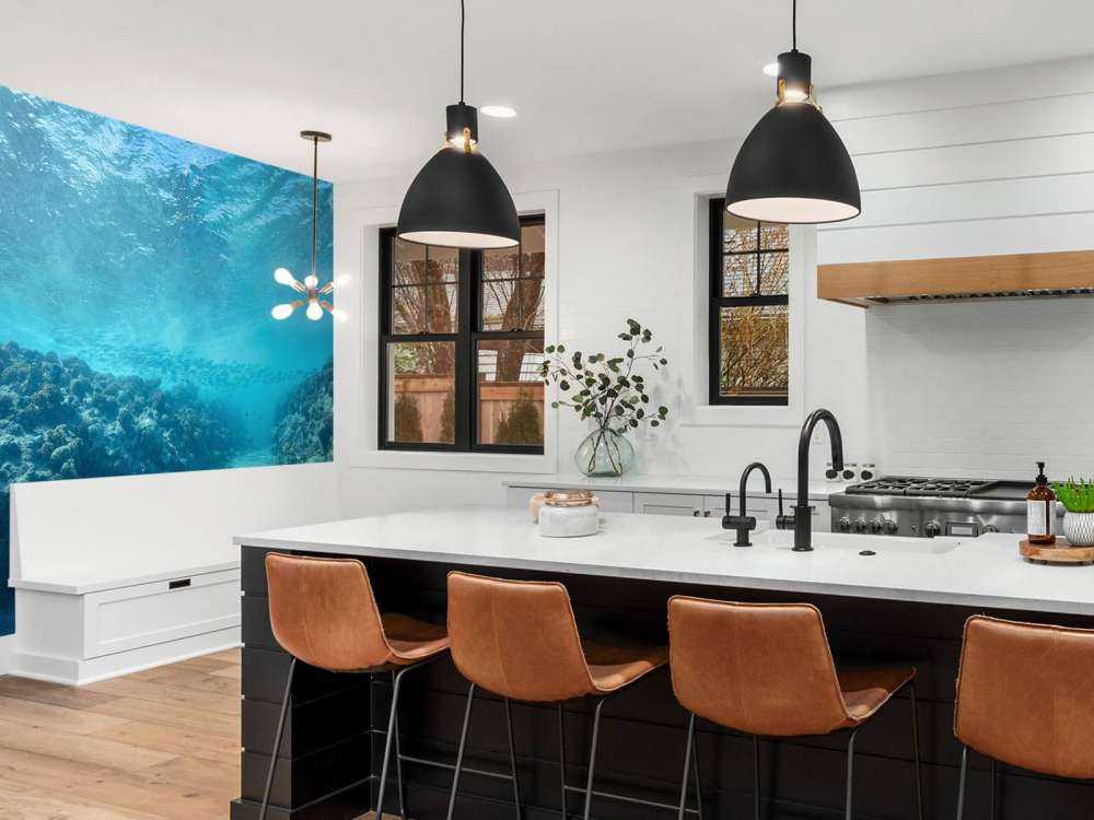 Undervattensvärld med koraller