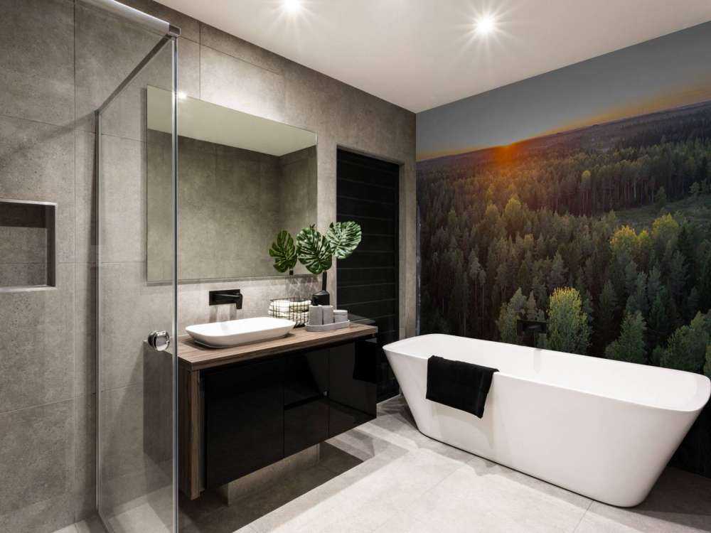 Flygfoto av höstträd