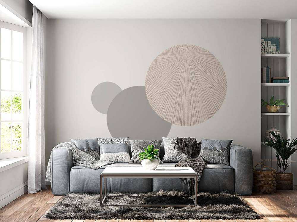 Textur med linjer i linnebrunt