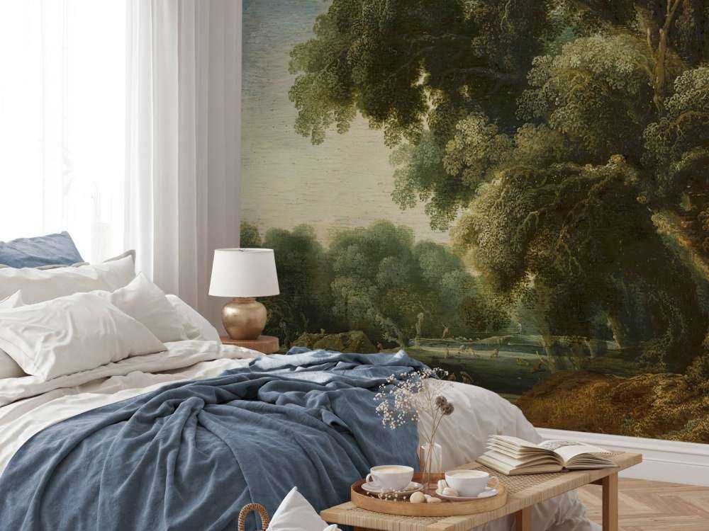 Föreställt skogslandskap