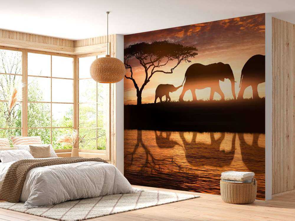 Elefanter i savannen