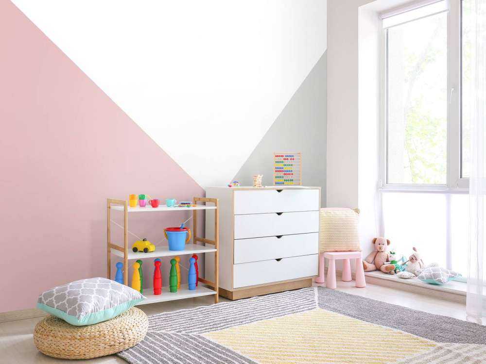 Rosa och grå trianglar