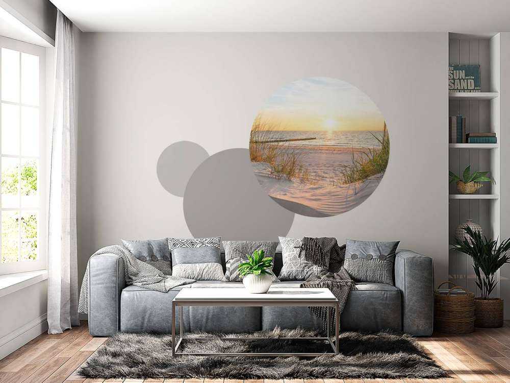 savanndynstranden med solnedgång