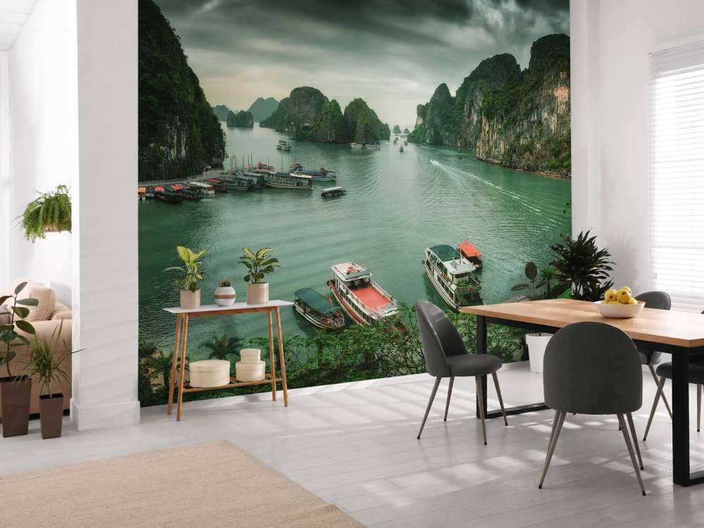 Halongbukten Vietnam