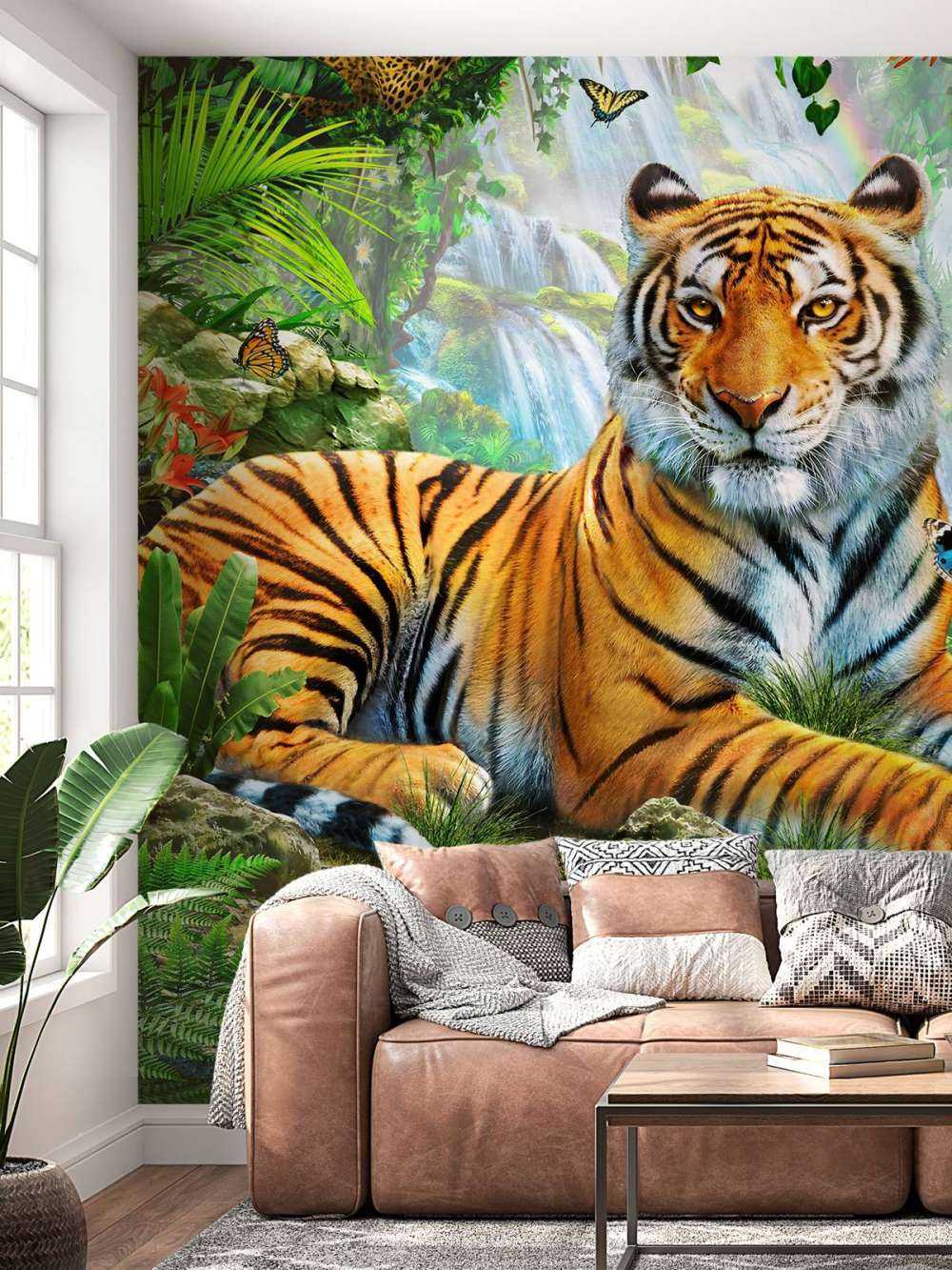Tiger on a rock