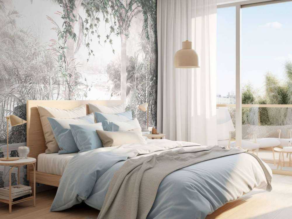 Tropiske træer og blade