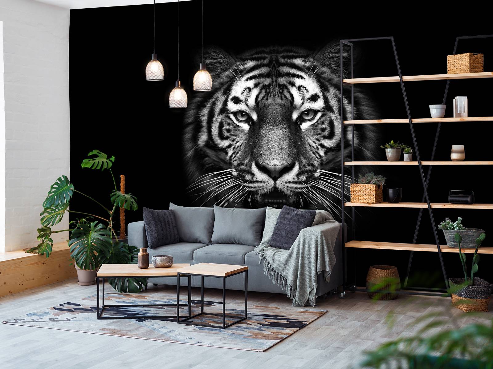 Dark Tiger - Fototapet, image size:1600x1200