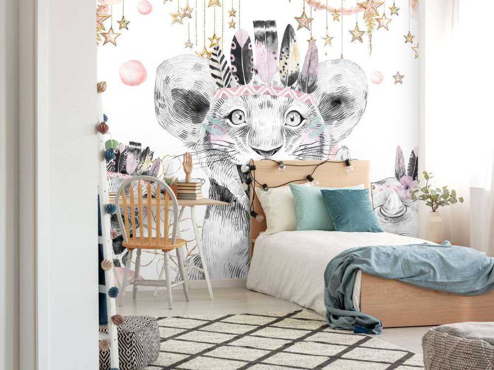 Drømmende dyr under stjernehimmel