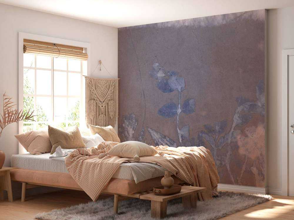 Wilde geranium og snebær - blå