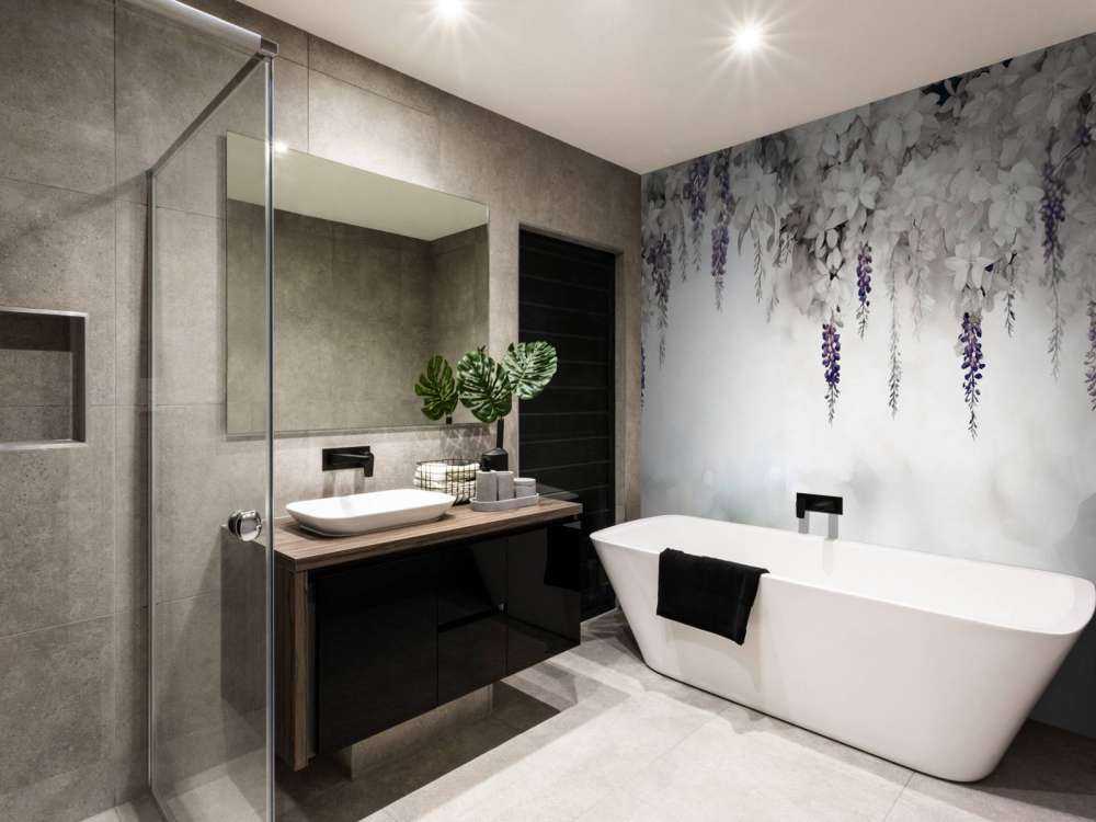 Blid Vistaria Have Grå