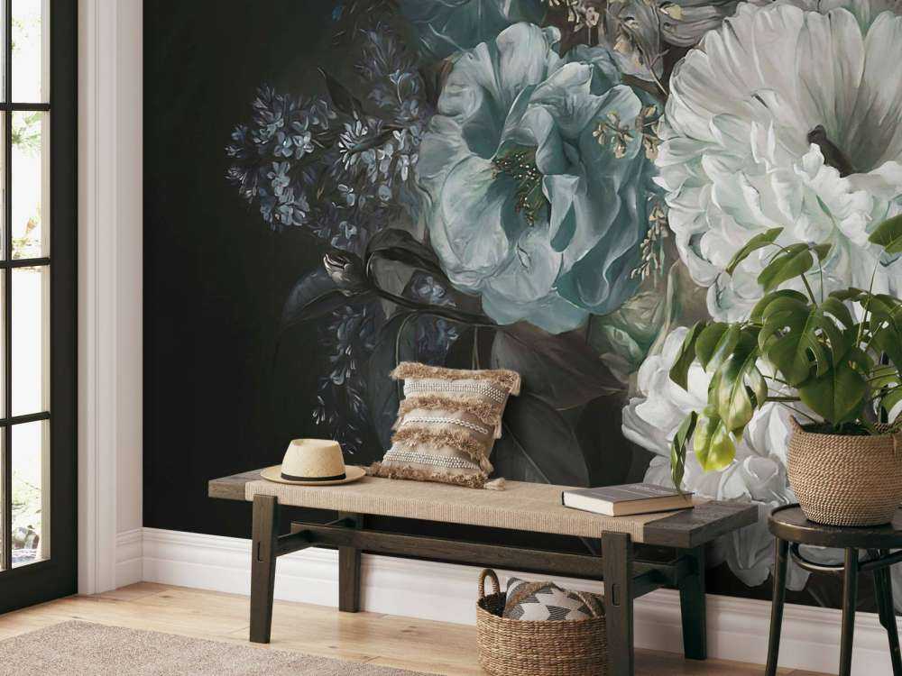 Bouquet med lilla blå