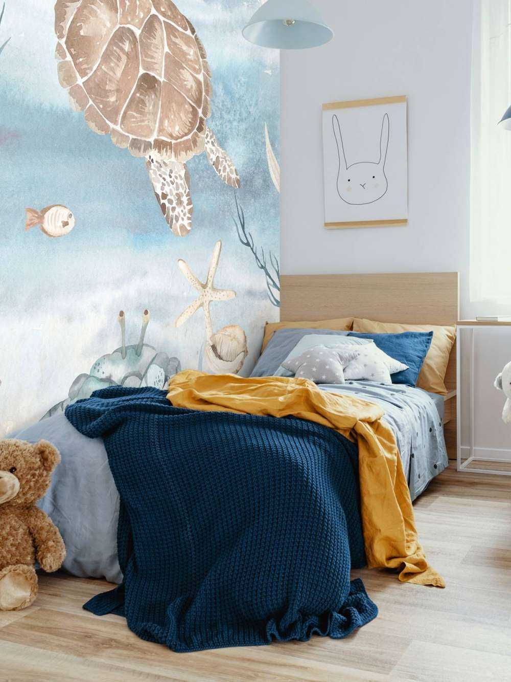 Akvarel havskildpadde