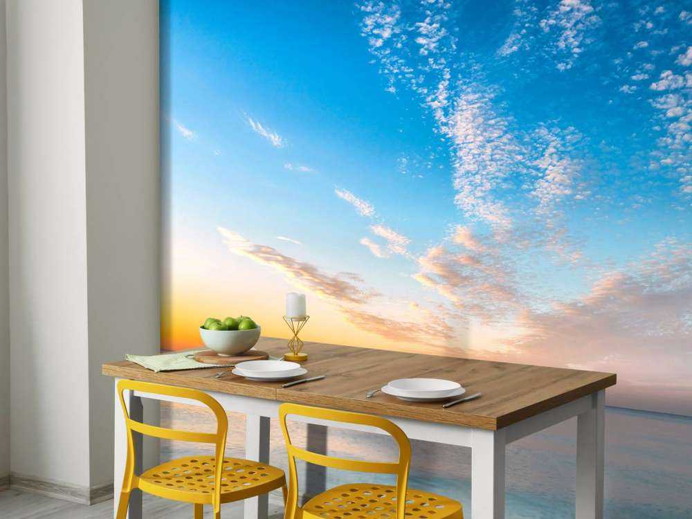 Solopgang på stranden