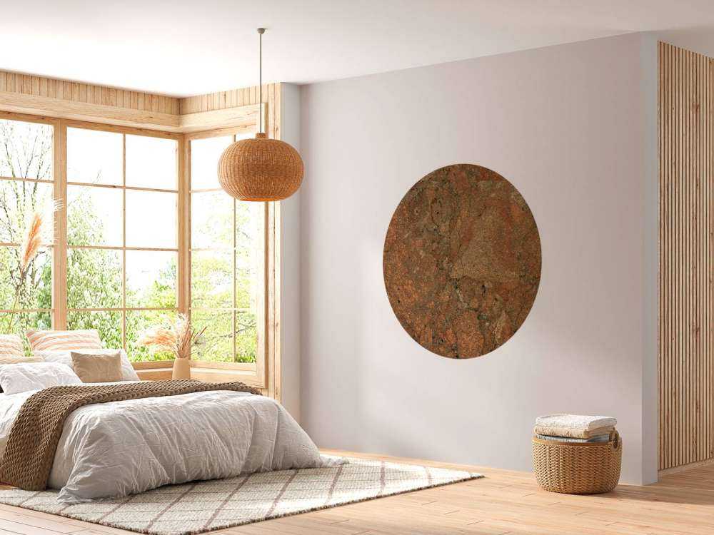 Marmor i terracotta-farve