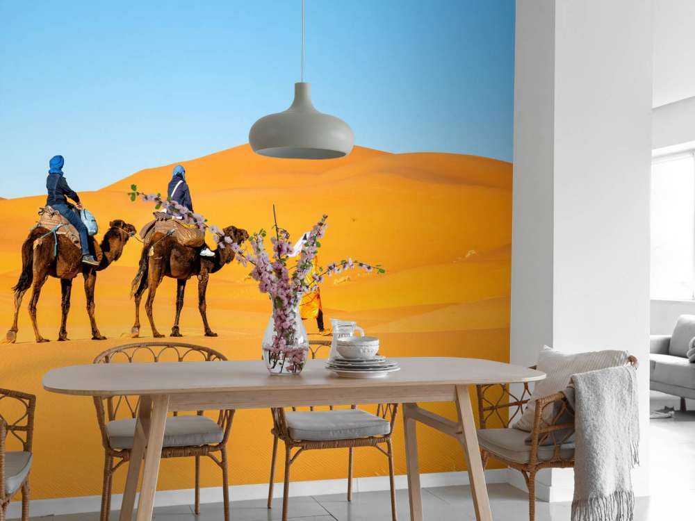 Kameltur gennem ørkenen