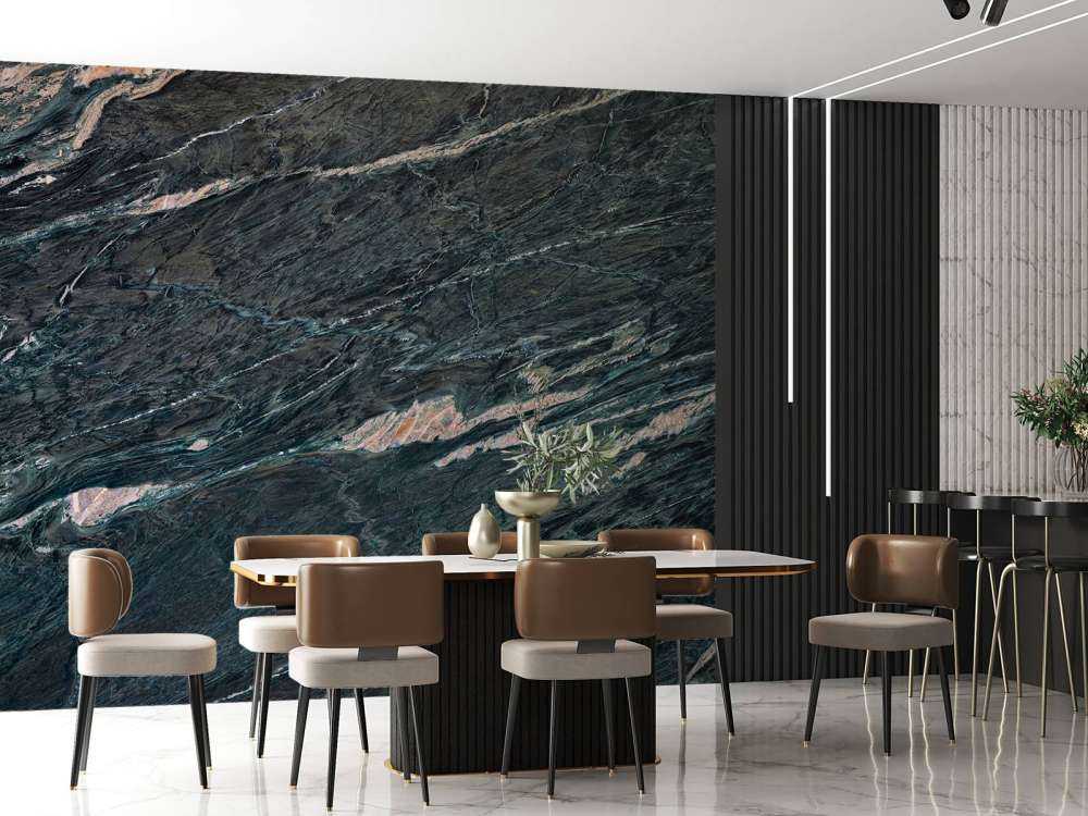 Marmor med bølget struktur