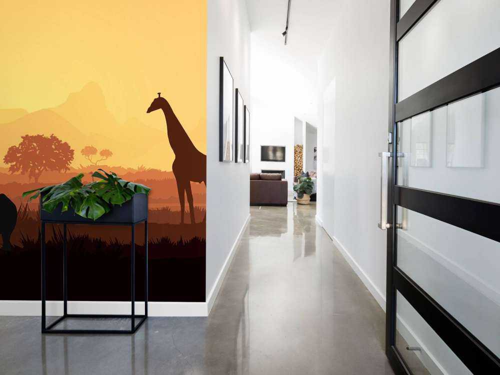 Vilde dyr på savanne