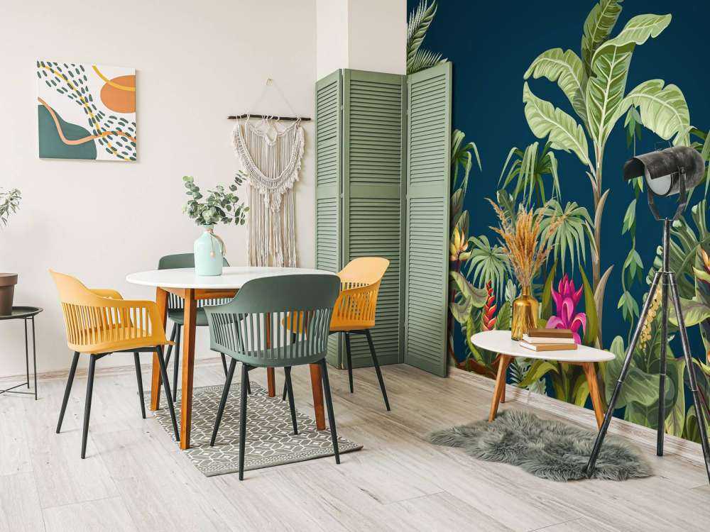 Jungleblomster og -træer