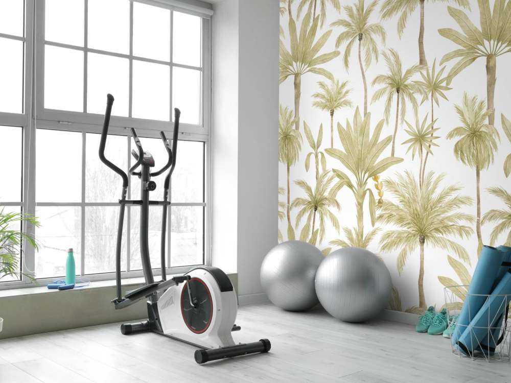 Tropiske akvarel træer