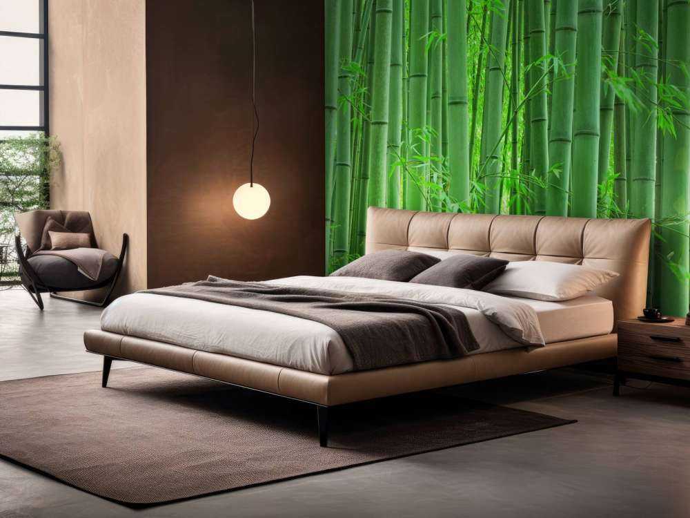 Nærbillede af bambusskov