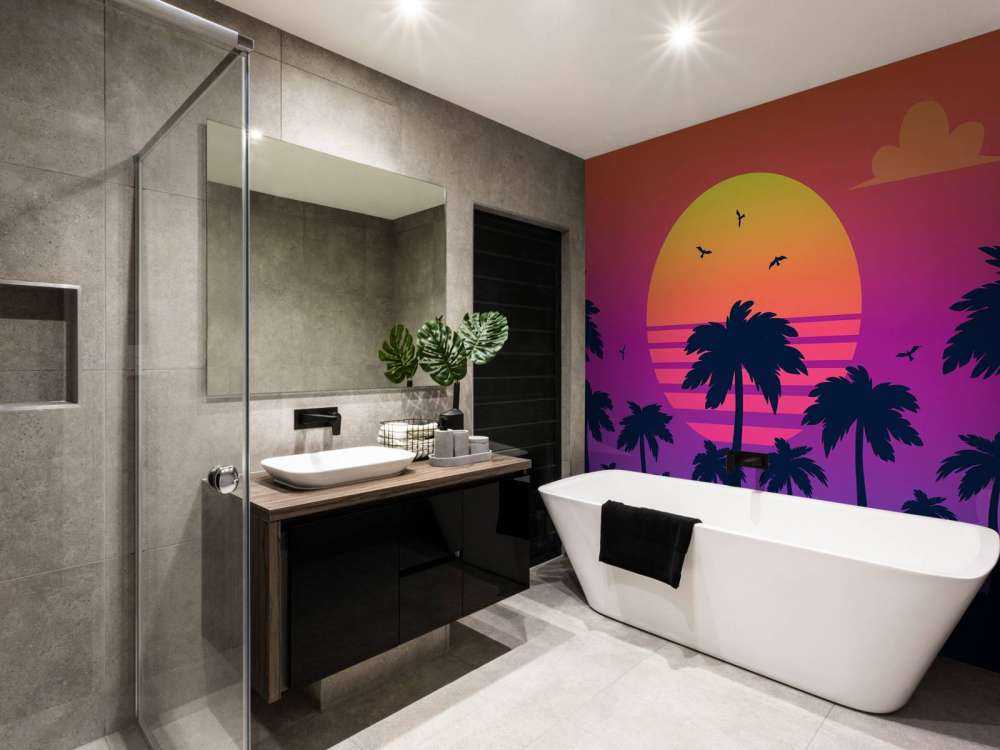 Illustration af en solnedgang