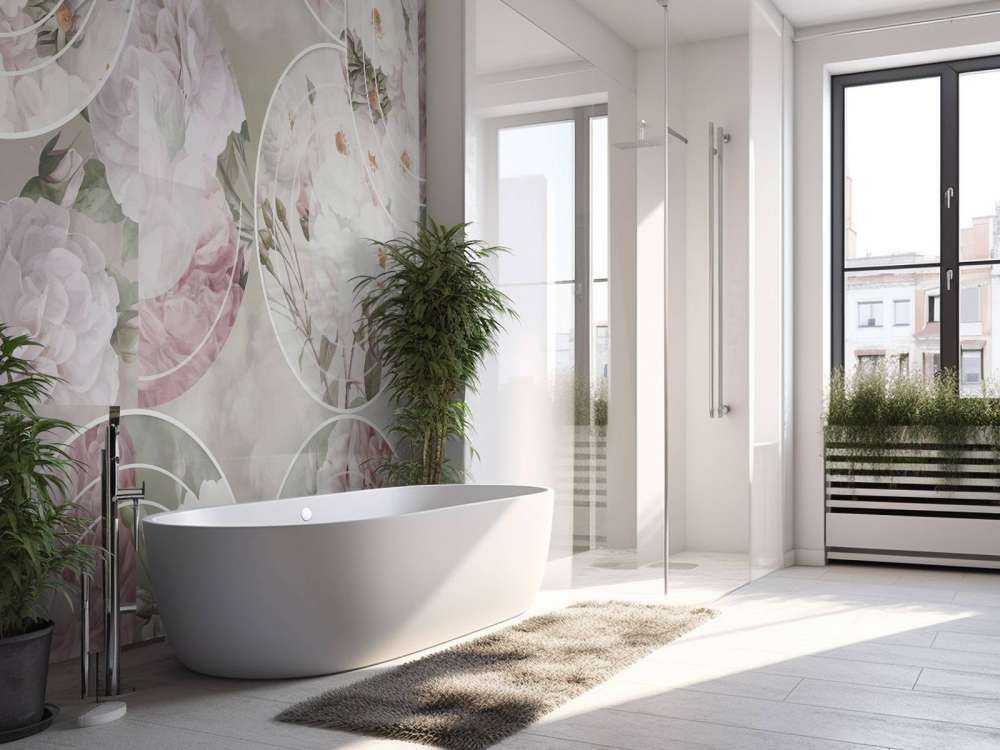 Tidless Floral Elegance - Blush Grøn