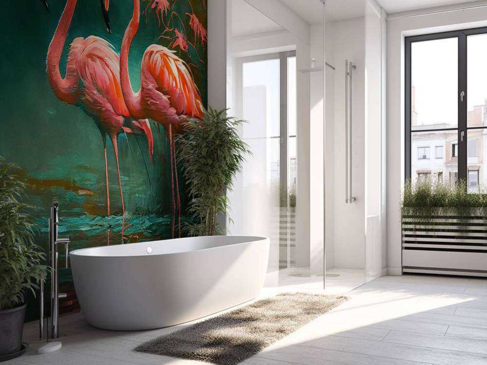 Flamingo Hviskende Vand