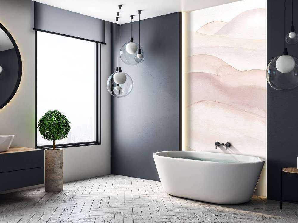 Abstrakt bølget gradient - nude