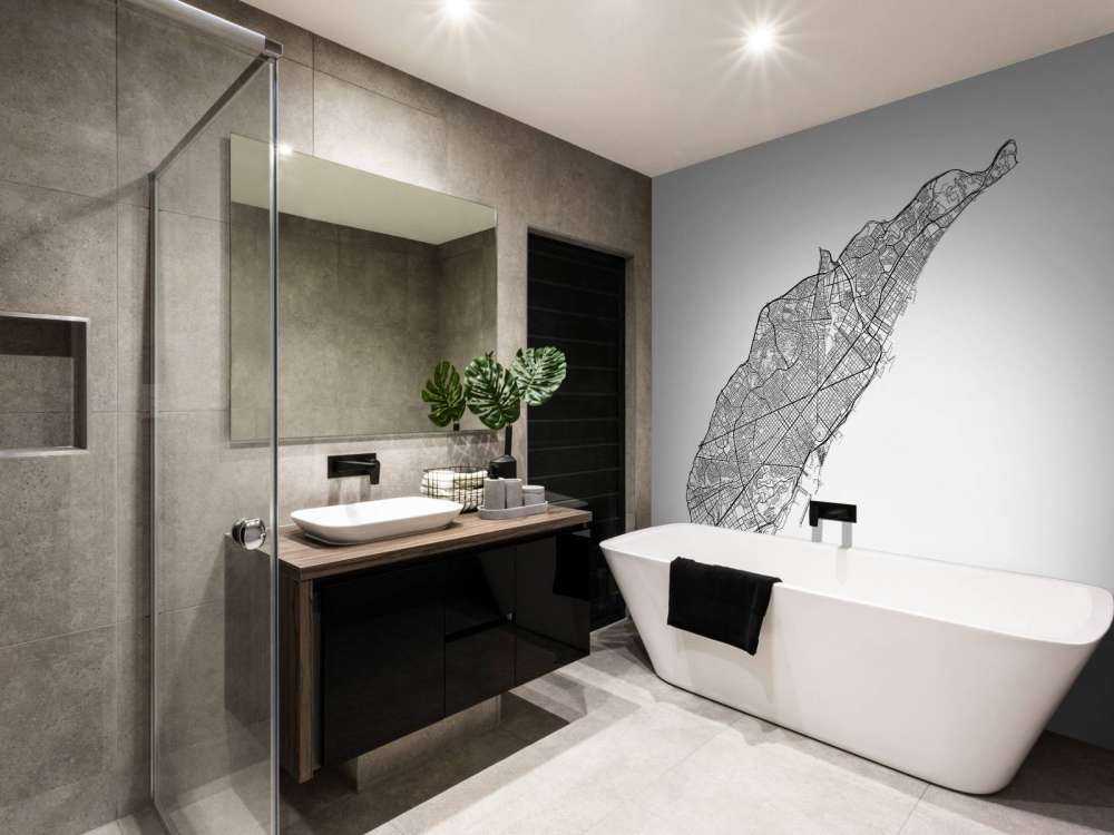 Kart over Barcelona, ​​hvitt